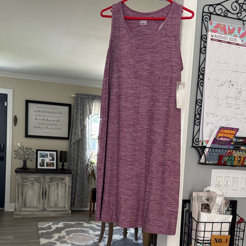 32 Degrees Heathered Purple Midi Dress